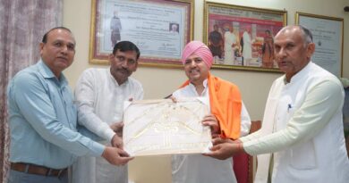 राज्य स्तरीय गन्ना सलाहकार समिति के उपाध्यक्ष श्यामवीर सैनी ने टेका श्री दरबार साहिब में मत्था