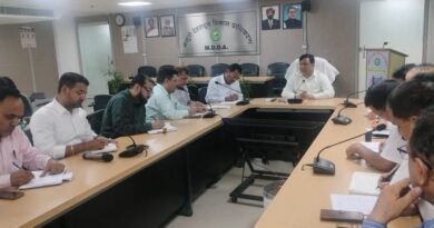 एमडीडीए उपाध्यक्ष बंशीधर तिवारी ने समस्त अभियंताओं के साथ काम्प्लेक्स की बेसमेंट पार्किंग की जांच के दिये निर्देश