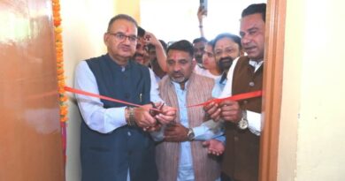 आयुष्मान आरोग्य मंदिर का कैबिनेट मंत्री गणेश जोशी ने किया उद्घाटन
