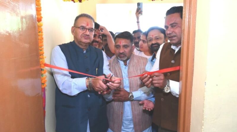 आयुष्मान आरोग्य मंदिर का कैबिनेट मंत्री गणेश जोशी ने किया उद्घाटन