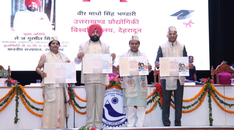 उत्तराखण्ड प्रौद्योगिकी विश्वविद्यालय के दीक्षांत समारोह में राज्यपाल ने बांटी उपाधियां, मेधावी छात्र-छात्राओं का हुआ सम्मान