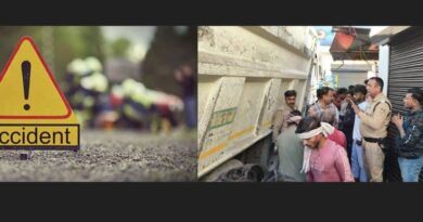 कांवली रोड पर तेज रफ्तार डंपर की चपेट में आने से मजदूर की मौत