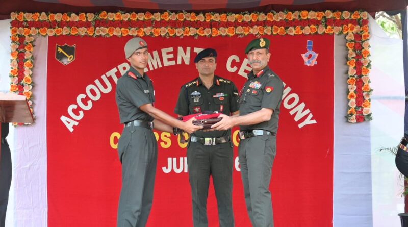 आईएमए से पासआउट होने जा रहे 59 ऑफिसर कैडेट्स का अकाउट्रमेंट समारोह सम्पन्न