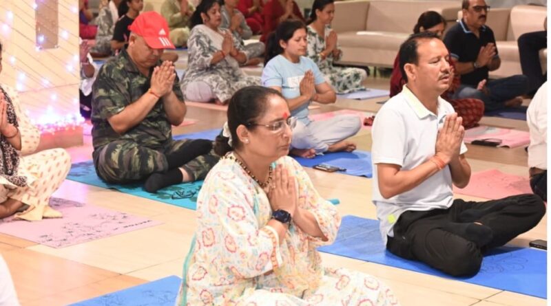 योग भारत की प्राचीन संस्कृति और ज्ञान परंपरा का अमूल्य उपहार है- विधानसभा अध्यक्ष ऋतु खण्डूडी भूषण 