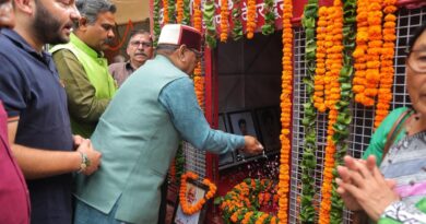 कैबिनेट मंत्री खजान दास ने मसूरी गोलीकांड के अमर शहीदों को दी श्रद्धांजली