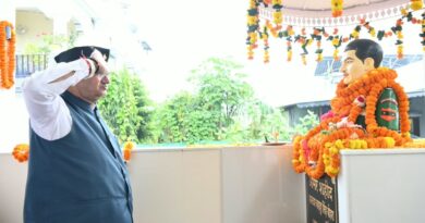 सैनिक कल्याण मंत्री गणेश जोशी ने अशोक चक्र विजेता अमर शहीद हवलदार बहादुर सिंह बोहरा की 19वीं पुण्यतिथि पर पुष्पचक्र अर्पित कर दी श्रद्धांजलि