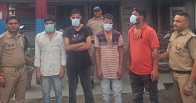 विकासनगर में सार्वजनिक स्थान पर हुड़दंग मचाने वाले चार युवक गिरफ्तार