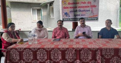 दिव्यांगजनों को मतदान के प्रति किया जागरूक, शत-प्रतिशत मतदान का आह्वान
